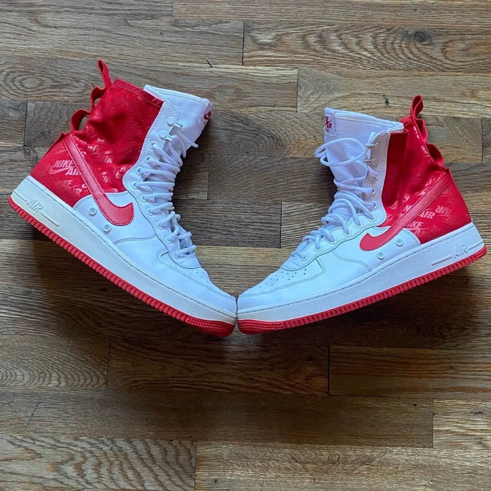 Nike SF Air Force 1 High cut “University Red” size 11